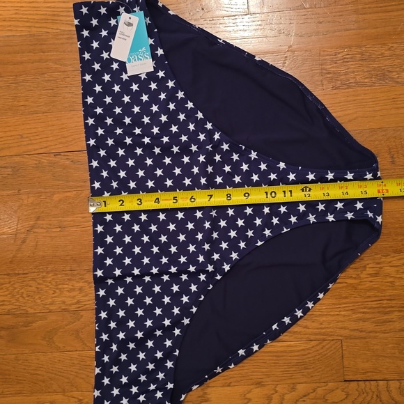 OASIS BRAND WOMEN'S PLUS SIZE BLUE & WHITE STARS SWIM SUIT BOTTOM SIZE 3X - Picture 12 of 14